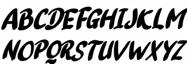Tatan Deer Italic फ़ॉन्ट अपरकेस