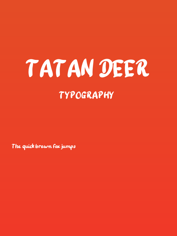 Tatan Deer Poster
