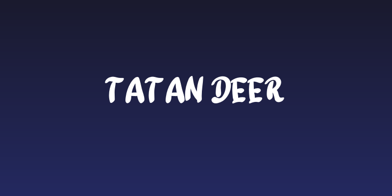 Tatan Deer Social Header