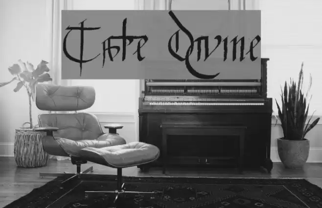 Tate Divine Font examples