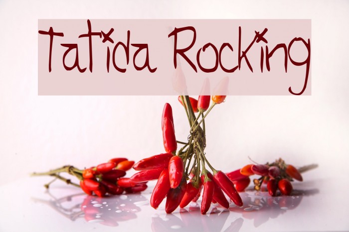 Tatida Rocking Font examples