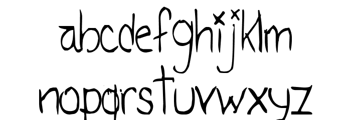 Tatida Rocking Font LOWERCASE