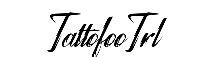 Tattofoo Trl  フリーフォントのダウンロード
