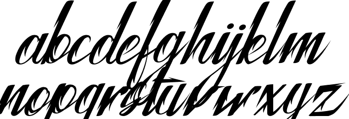 Tattofoo Trl Font LOWERCASE