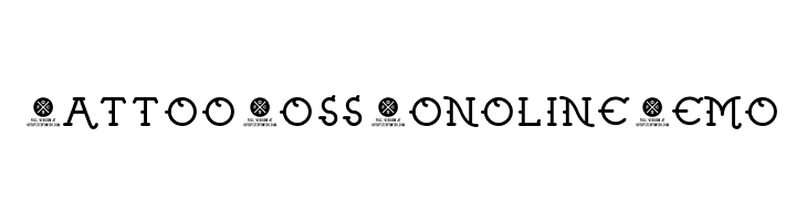 Tattoo Boss Monoline Demo Шрифта