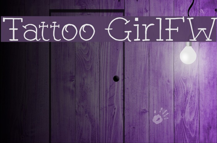 Tattoo GirlFW Font examples