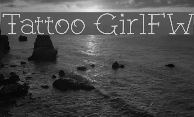 Tattoo GirlFW Font examples