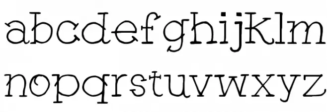 Tattoo GirlFW خط أحرف صغيرة