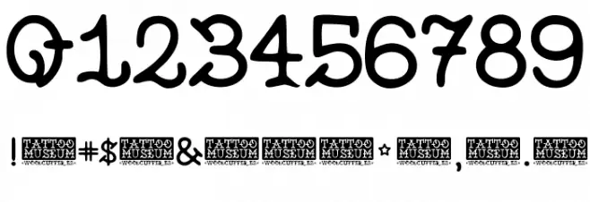Tattoo Museum Font OTHER CHARS