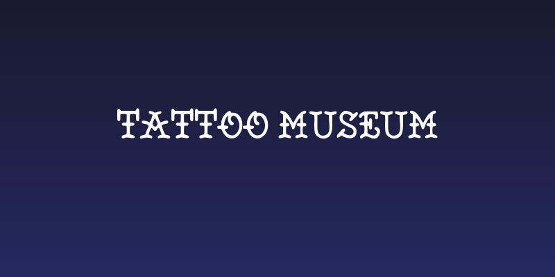 Tattoo Museum Social Header
