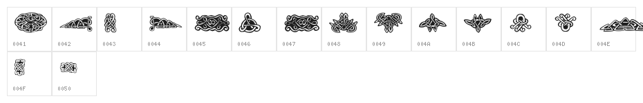 Tattoo No1 Character Map