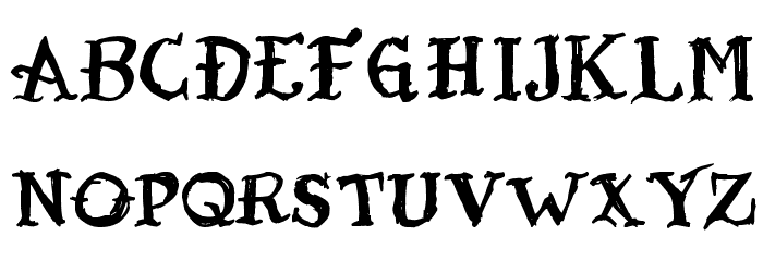 Tattoo Sailor Schriftart Kleinbuchstaben