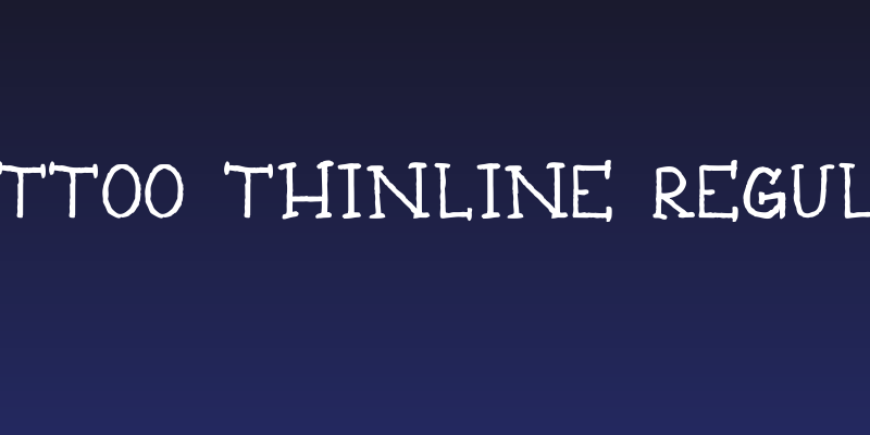 Tattoo Thinline Regular Social Header