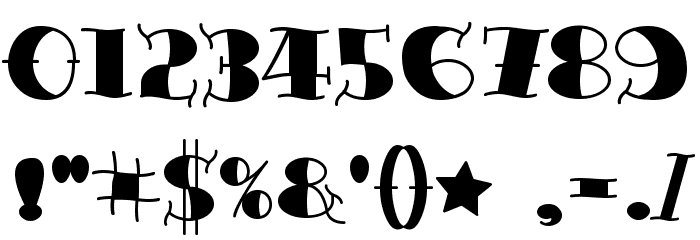 TattooLetteringBlack Шрифта ДРУГИЕ символов