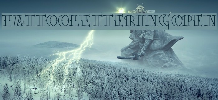TattooLetteringOpen Font examples