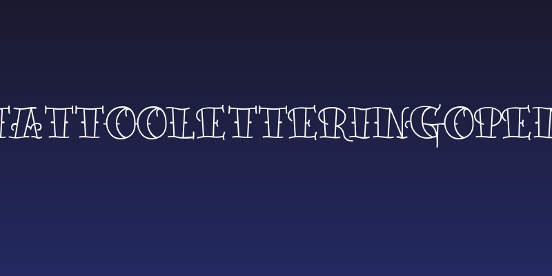 TattooLetteringOpen Social Header