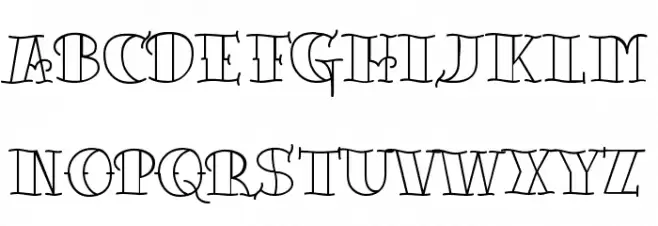 TattooLetteringOpen フォント 小文字