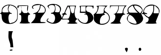 TattooParlor Font OTHER CHARS