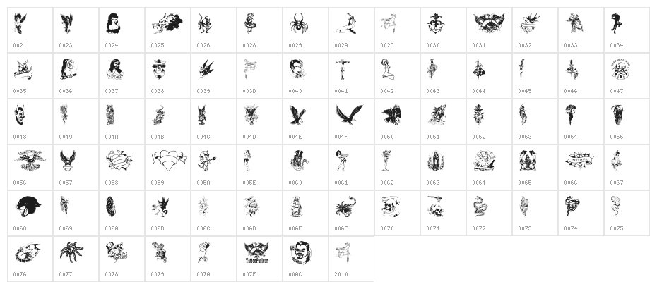 TattooParlour Character Map