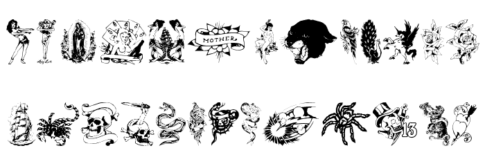 TattooParlour Polices MINUSCULES
