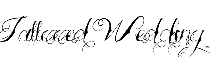 Tattooed Wedding  フリーフォントのダウンロード