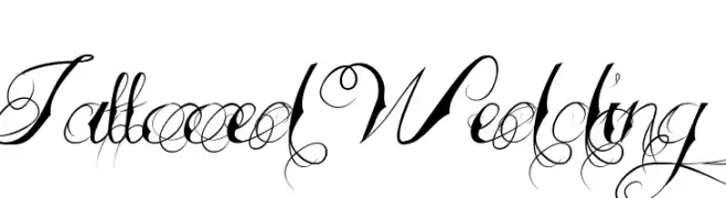 Tattooed Wedding  フリーフォントのダウンロード