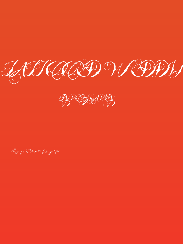 Tattooed Wedding Poster