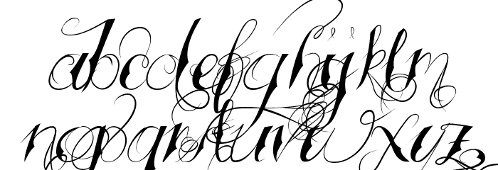 Tattooed Wedding Font LOWERCASE
