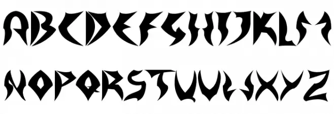 Tattooheavy Caratteri MAIUSCOLE