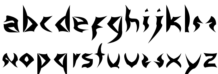 Tattooheavy Font LOWERCASE
