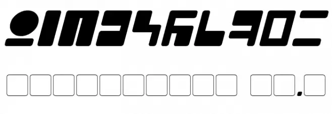 Tau Italic Font OTHER CHARS