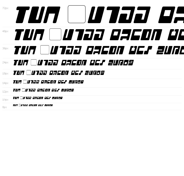 Tau Italic Waterfall