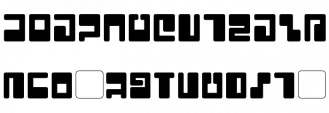 Tau Шрифта ВЕРХНИЙ