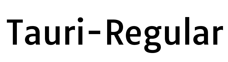 Tauri-Regular Font