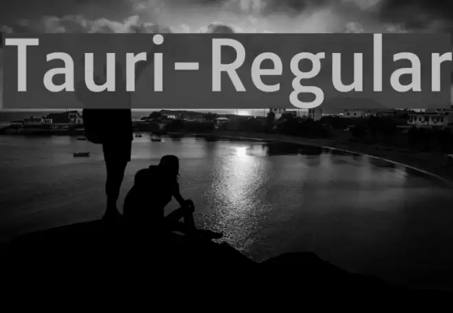 Tauri-Regular Font examples