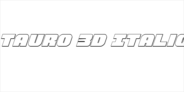 Tauro 3D Italic Logo