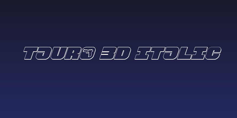 Tauro 3D Italic Social Header