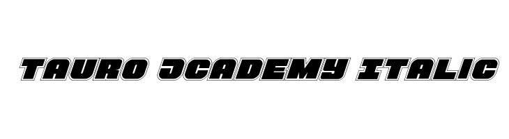 Tauro Academy Italic  les polices de caractères gratuit tlcharger