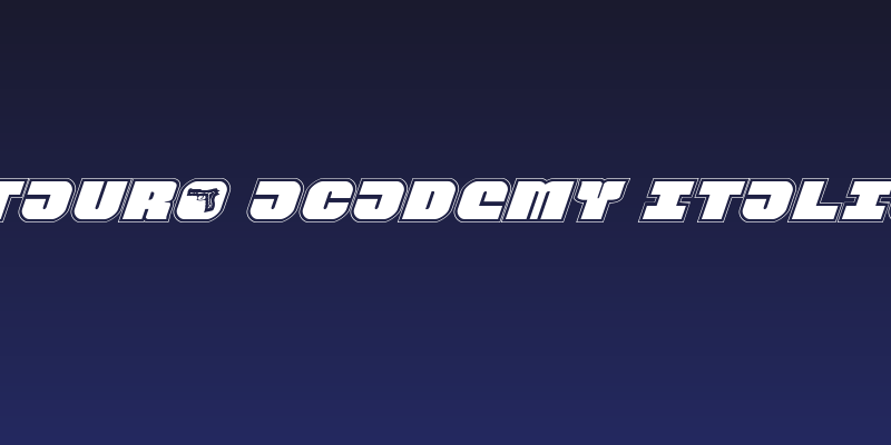 Tauro Academy Italic Social Header