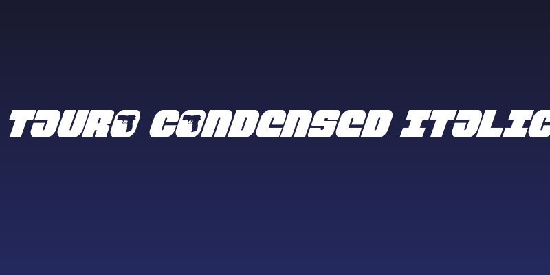 Tauro Condensed Italic Social Header