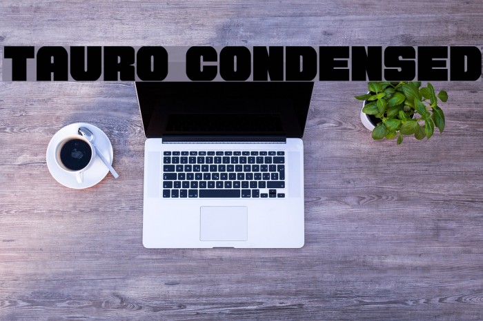 Tauro Condensed Font examples