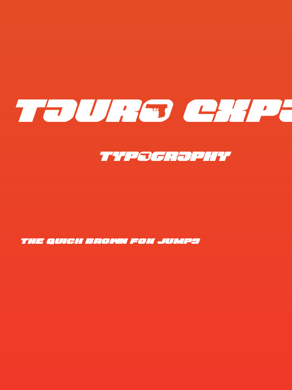 Tauro Expanded Italic Poster