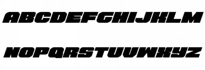 Tauro Expanded Italic Schriftart Kleinbuchstaben