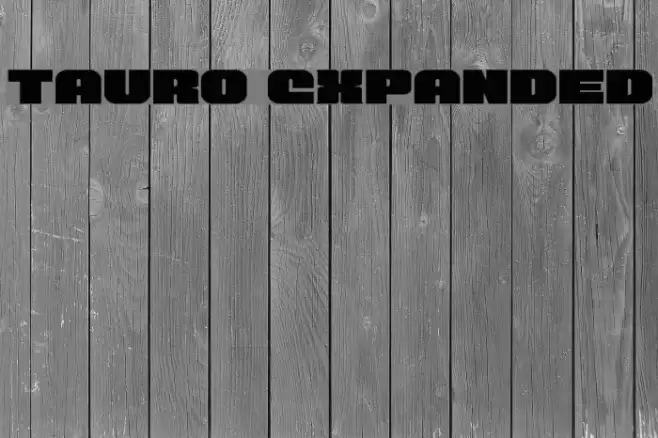 Tauro Expanded Font examples