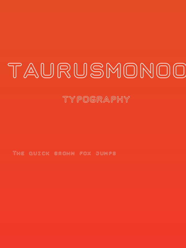 TaurusMonoOutline-Bold Poster