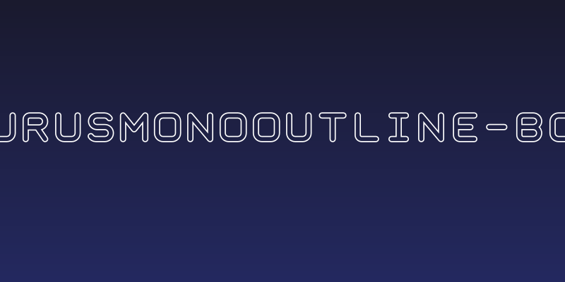 TaurusMonoOutline-Bold Social Header