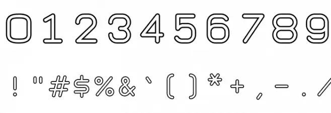 TaurusMonoOutline Font OTHER CHARS