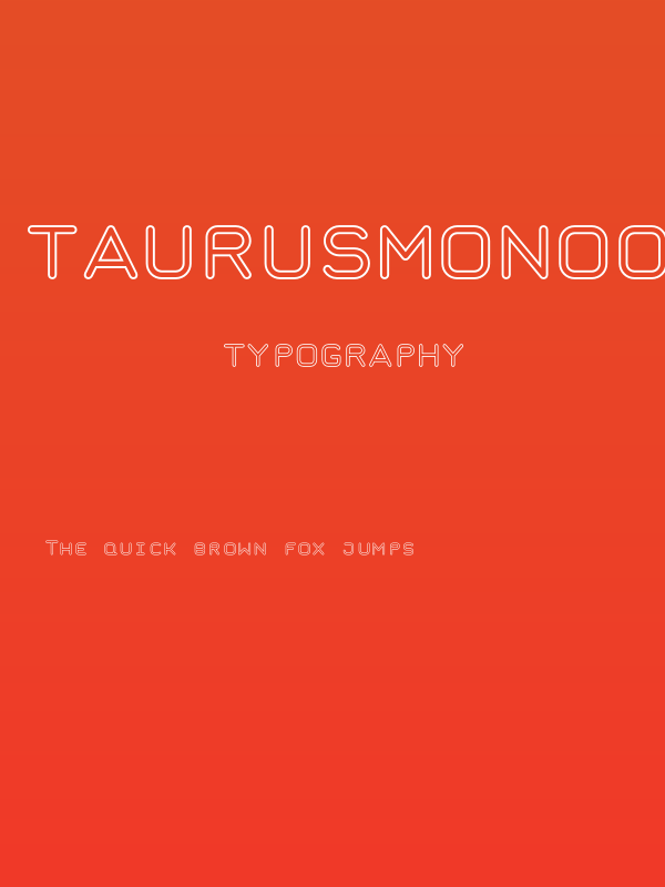 TaurusMonoOutline Poster