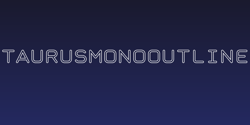 TaurusMonoOutline Social Header