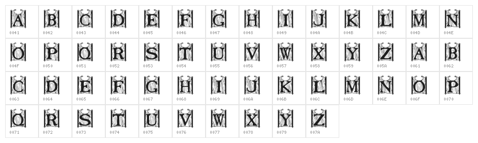 Tavern Doors Character Map